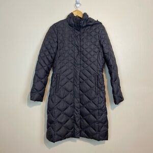 NORTH FACE QUILTED TRANSIT PARKA JACKET MEDIUM GRAPHITE GREY A8P2 GOOSE DOWN